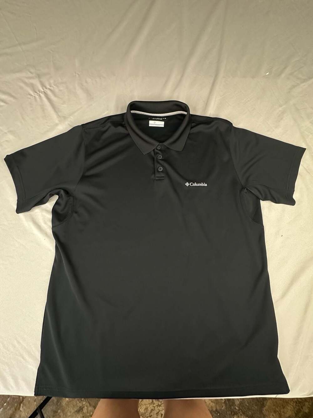 Columbia Omni-Shade Polo Shirt XL Black Sun Protection